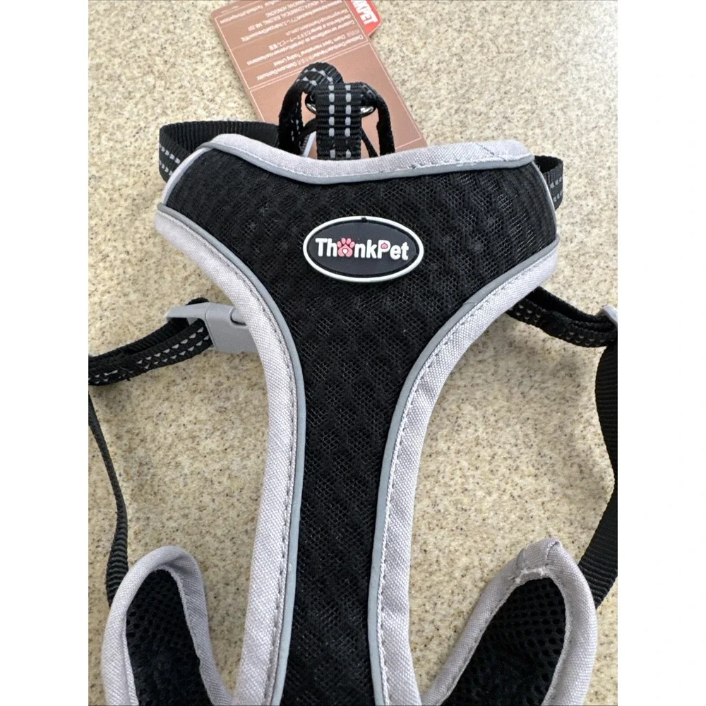 ThinkPet Reflective Breathable Soft Air Mesh No Pull Harness Choke Free Med NWT